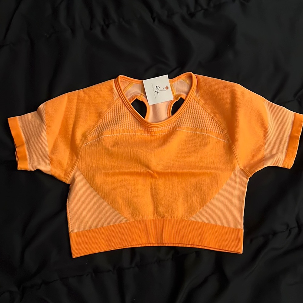 Orange Sports Bra
